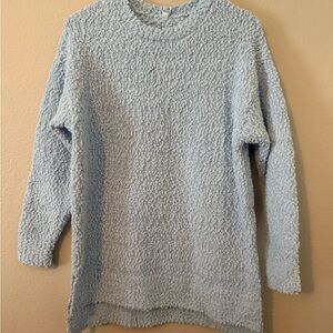 Source Unknown Pale Blue Popcorn Knit Crewneck Sweater
